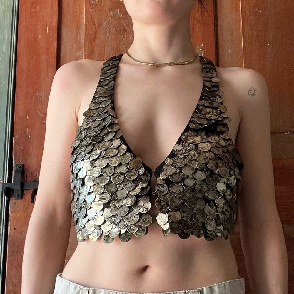 Slinky Paillettes Bershka vest